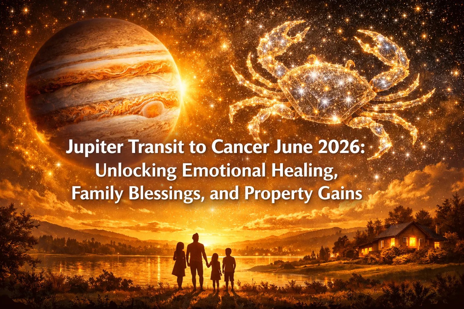 Jupiter Transit to Cancer June 2026: Unlocking Emotional Healing, Family Blessings, and Property Gains