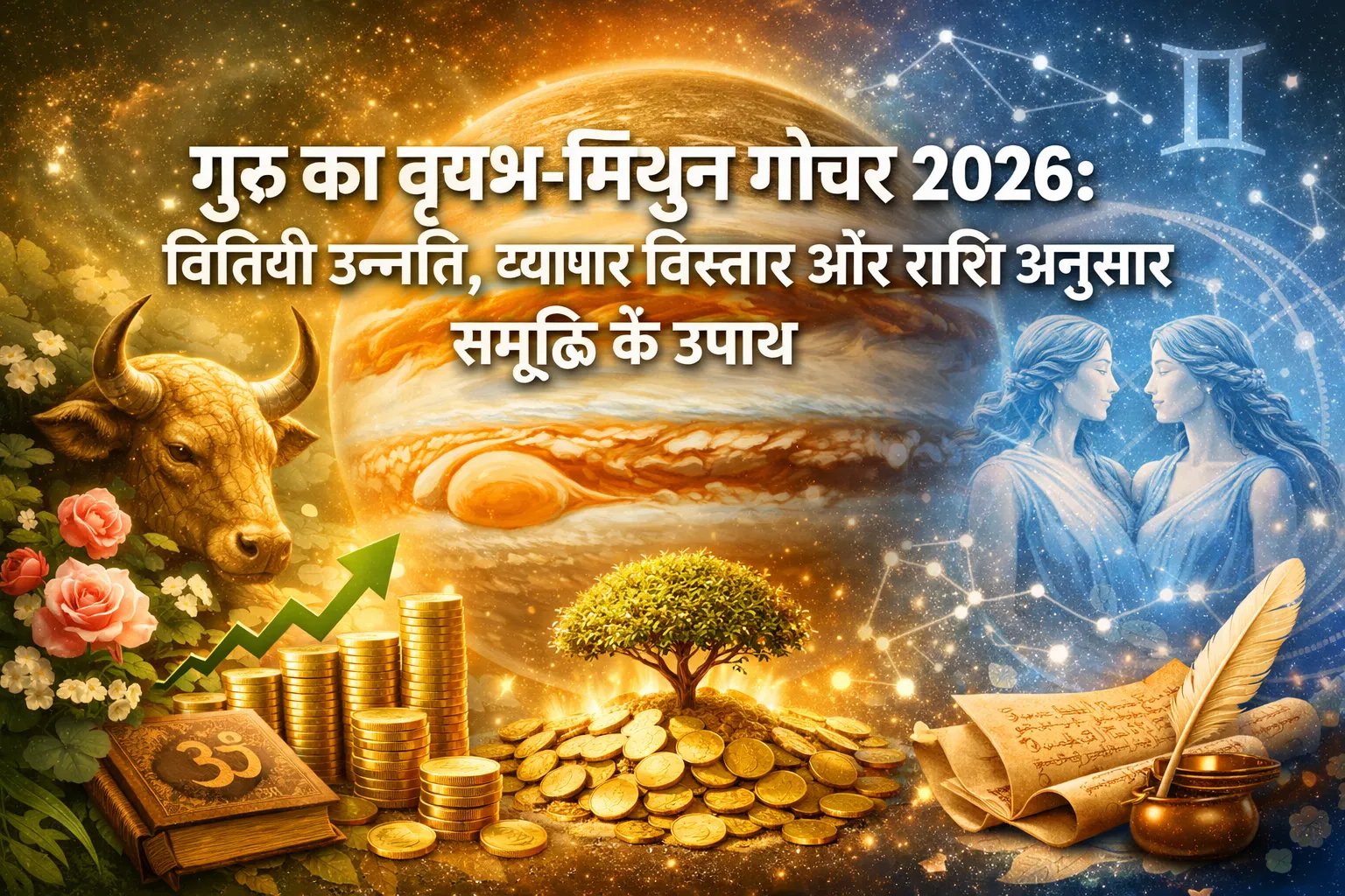 Jupiter Transiting Taurus-Gemini 2026: Financial Growth, Business Expansion, and Prosperity Rituals by Sign