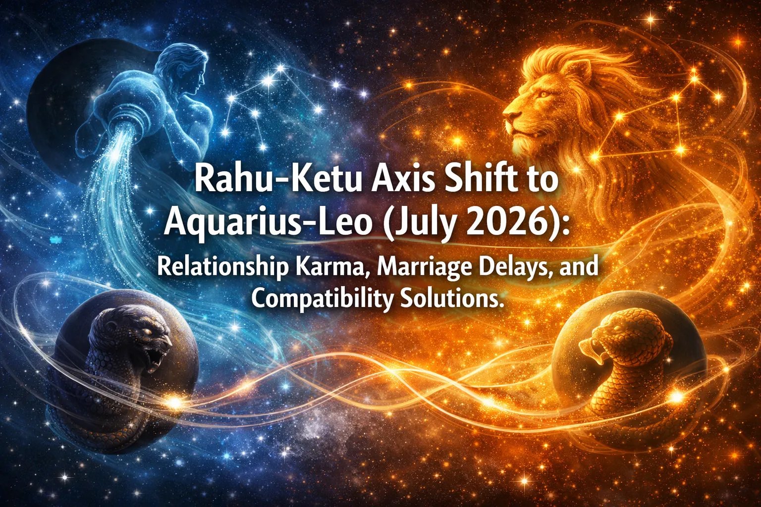 Rahu-Ketu Axis Shift to Aquarius-Leo (July 2026): Relationship Karma, Marriage Delays, and Compatibility Solutions