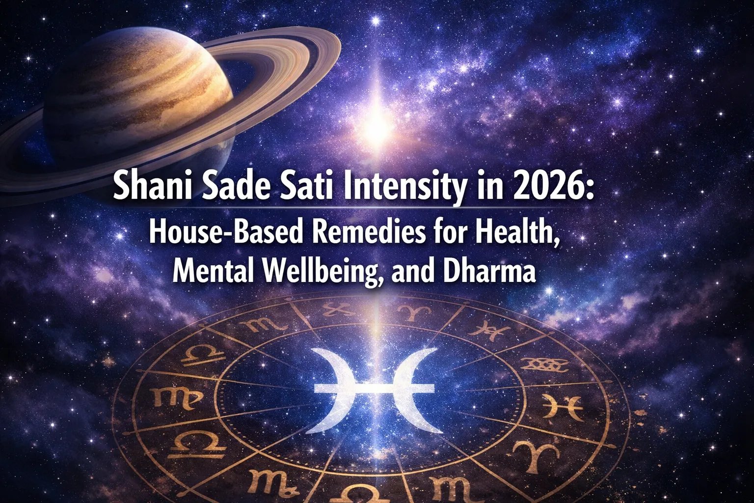 Shani Sade Sati Intensity in 2026: House-Based Remedies for Health, Mental Wellbeing, and Dharma